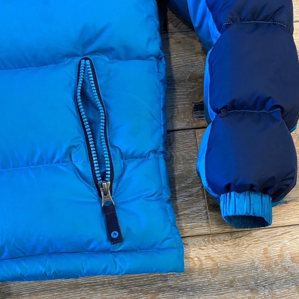 Marmot Kids Blue Puffer Jacket - Picture 3 of 7